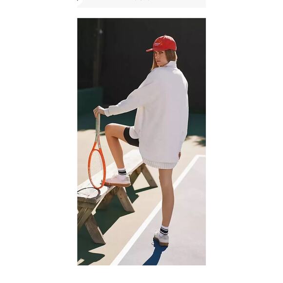 Varley Paige Longline Sweat Pullover Sweatshirt M Anthropologie - Picture 3 of 13